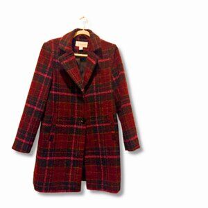 Liz Claiborne woman's coat M red black